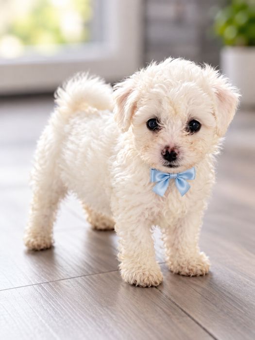 Bichon frise male biale kuleczki z rodowodem