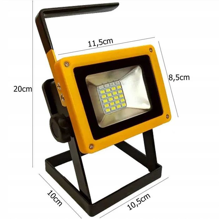 HALOGEN LED WARSZTATOWA 30W akumulator przenośny IP65