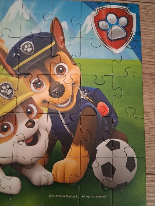 Zestaw puzzli dziecięcych puzzle 4+ Psi Patrol Marvel Bing Bob Budown