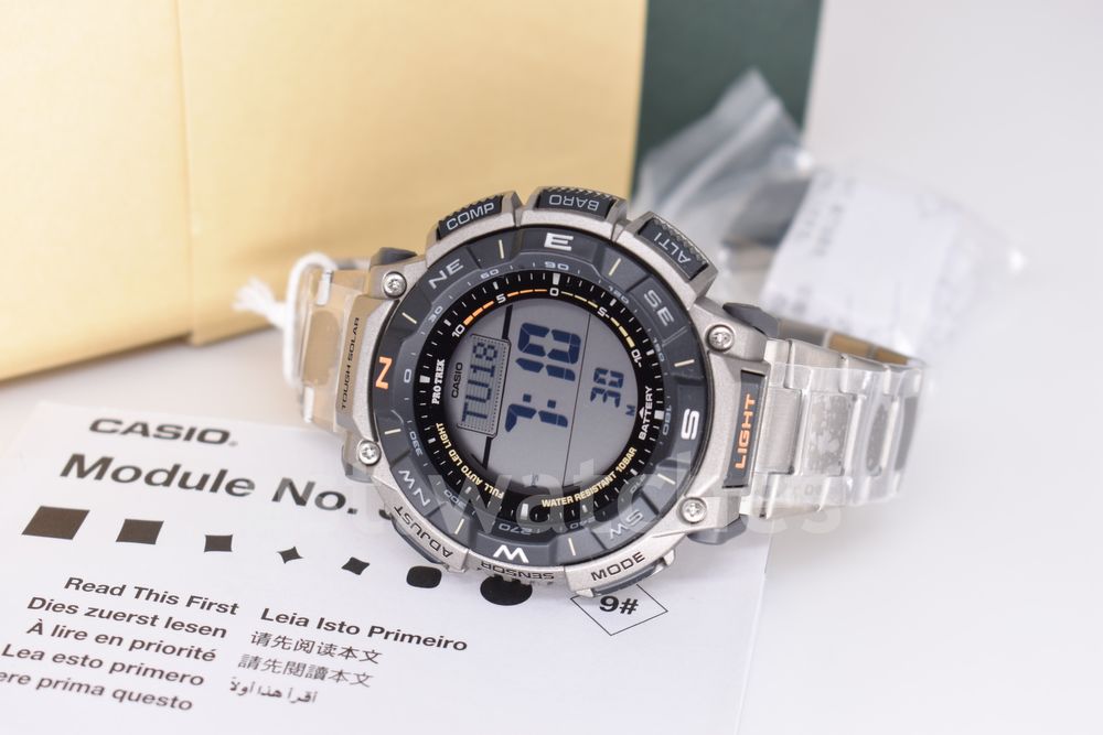Casio Pro-Trek PRG-340T-7 NEW ORIGINAL | Titanium  | TripleSensor
