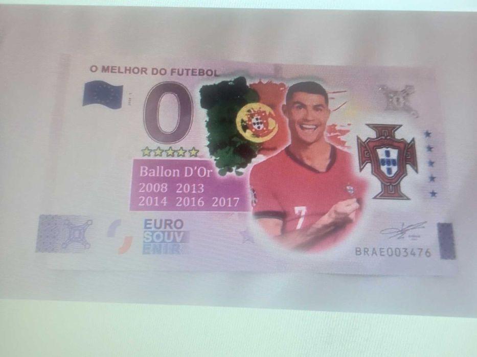 Notas Souvenir 0 Zero euros Portugal
