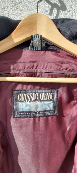 Motard Blusão em pele genuína marca Classic Gear