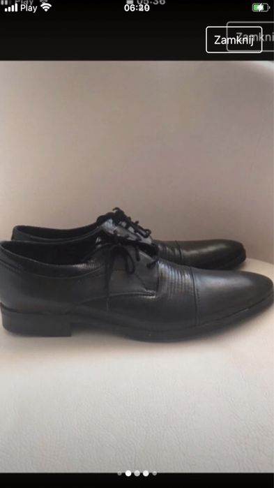 Eleganckie półbuty   Skórzane męskie Gino Rossi 44/29.