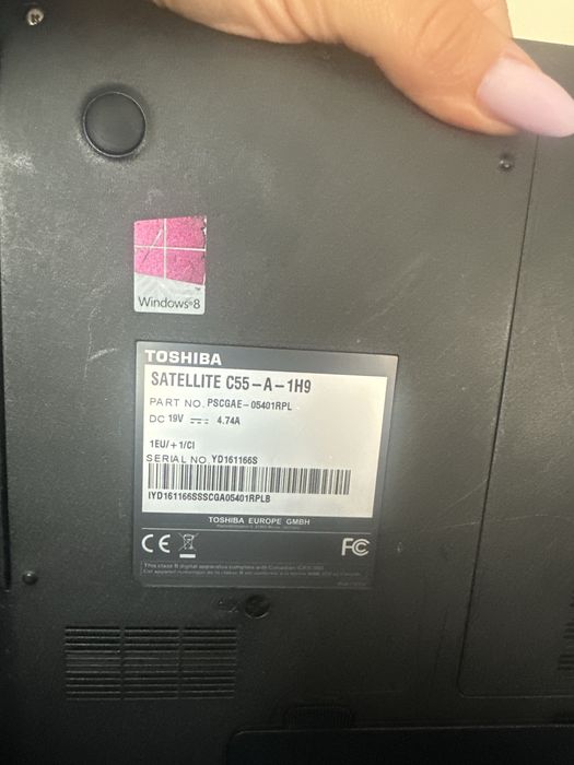 Toshiba Satellite C55-A-1H9 | Intel Core i3 | 4 GB RAM | 750 GB | Sprawny