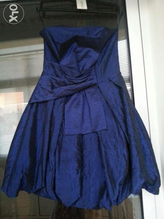 Vestido azulão de cerimónia