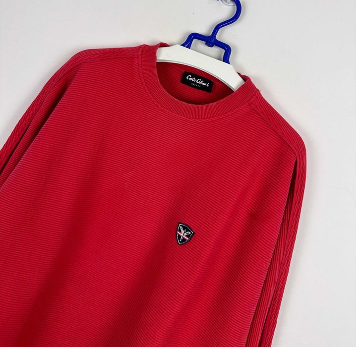 Sweter prążkowany CARLO COLUCCI sport boxy oversize r. L