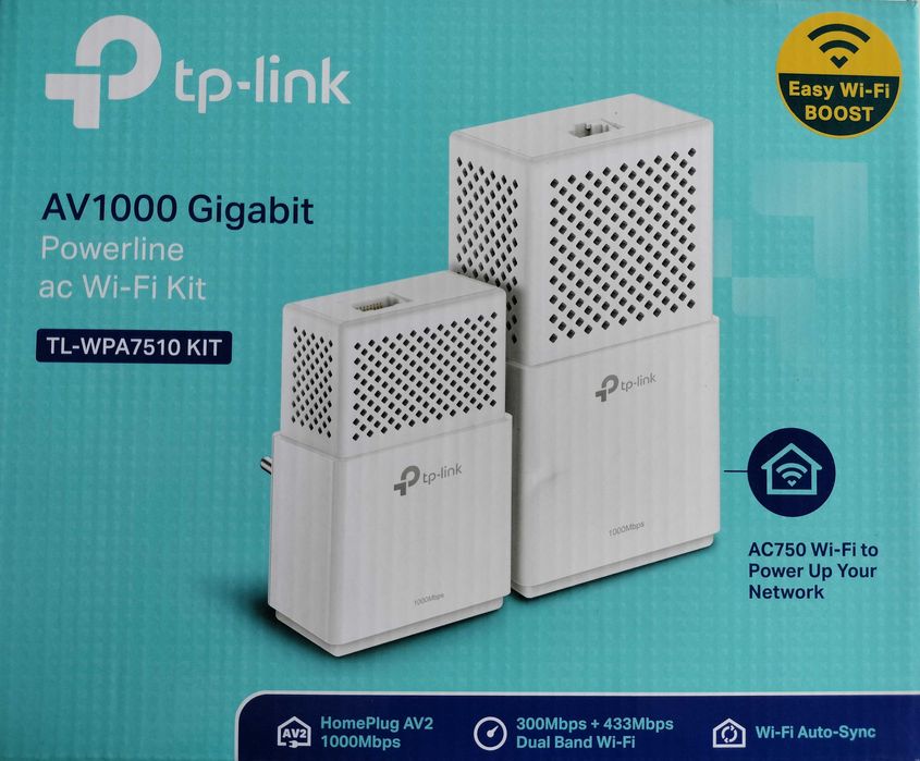 TP-Link AV 1000 Gigabit Power Line - Modelo TL - WPA7510 KIT