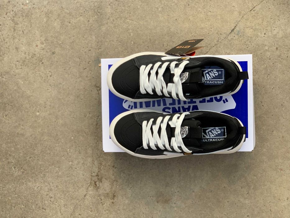 Кеди Vans Old Skool MTE-1 Grey White Black (41-46) — чоловічі Ванс, шкіряні, на осінь