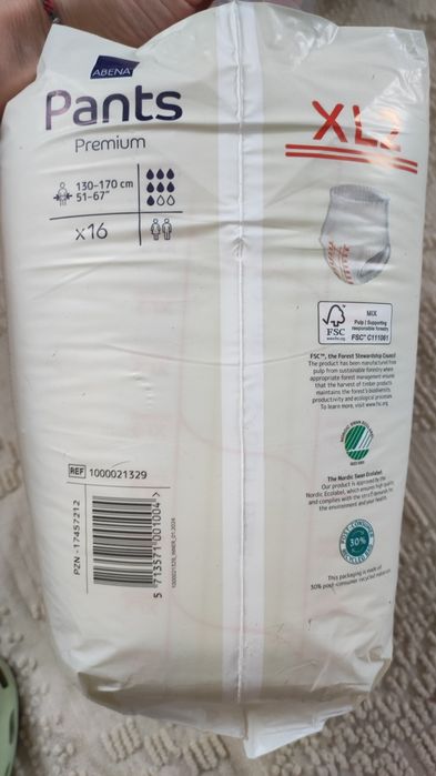 Tena, Abena трусики, підгузки розмір  XXL