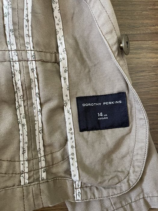 Dorothy Perkins brązowa marynarka żakiet bawełniana 42 XL