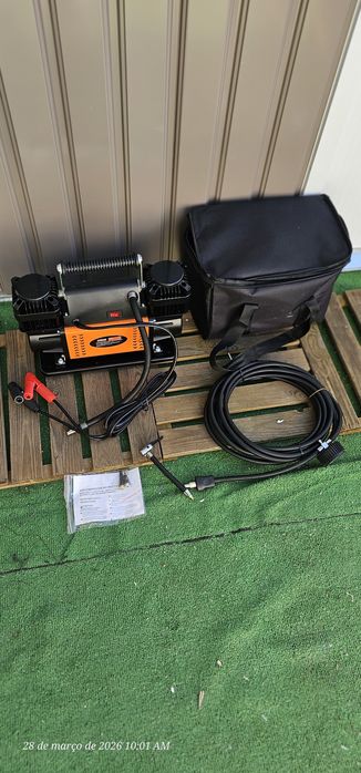 Compressor de ar 12V 2 cabeças