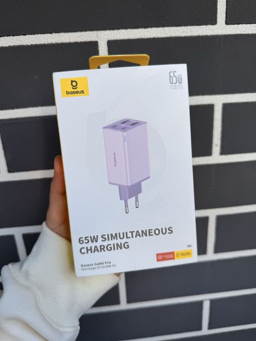Baseus 65W USB-C GaN Ładowarka, szybkie ładowanie QC/PD