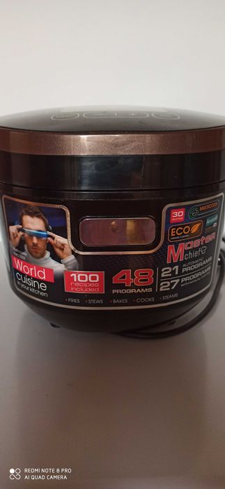 Multicooker RMC-250E REDMOND z funkcją MASTERCHIEF i 100 przepisami