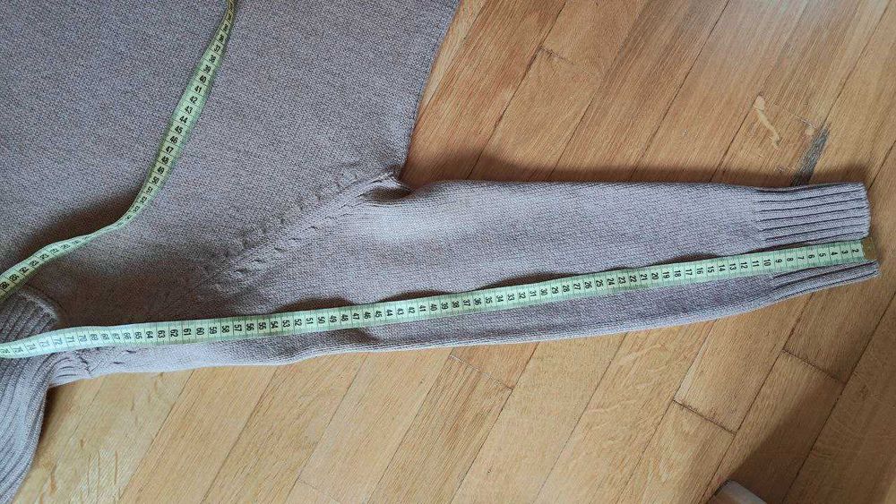 Светр теплий вовна водолазка висока горловина шерсть 100% кемел