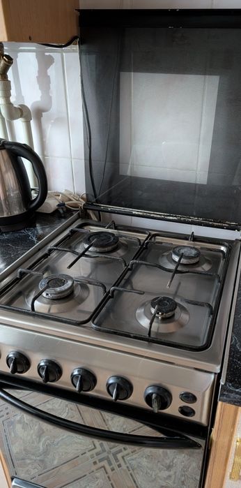 Газова плита з нержавійки. ДУХОВКА ГАЗ!!!