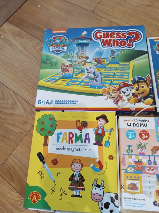 Gry, puzzle 3-4 lata odbiór osobisty