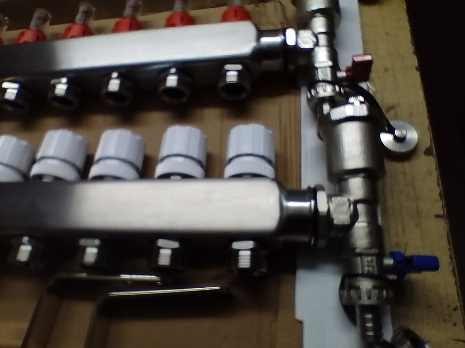 Rozdzielacz do ogrzewania podłogowego,nierdzewny,INOX,dom,budowa,pompa
