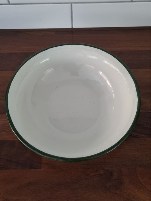 Miska emaliowana Światowit Myszków 20cm PRL Ładny Stan