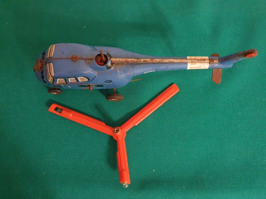 Brinquedo de lata: Helicóptero Gama Mechanik - Anos 50/60-West Germany
