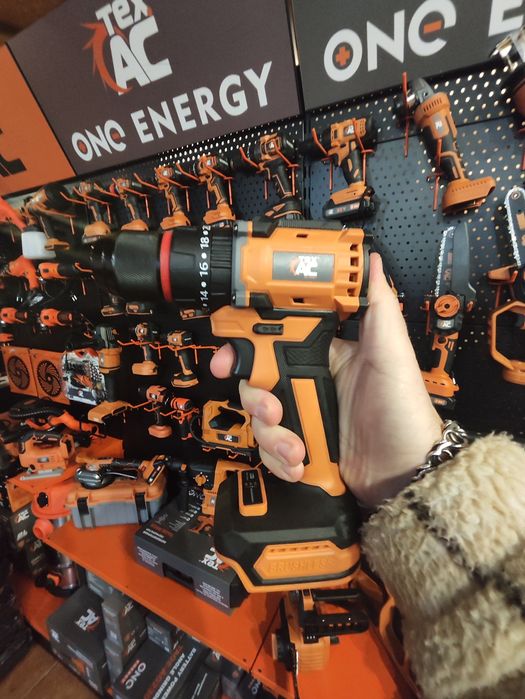 Аккумуляторный Бесщет. ударный шуруповёрт Техас TAOE-CD38LN/ТУШКА/Гар3