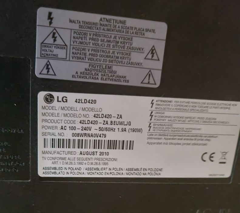 Telewizor LG 42LD420