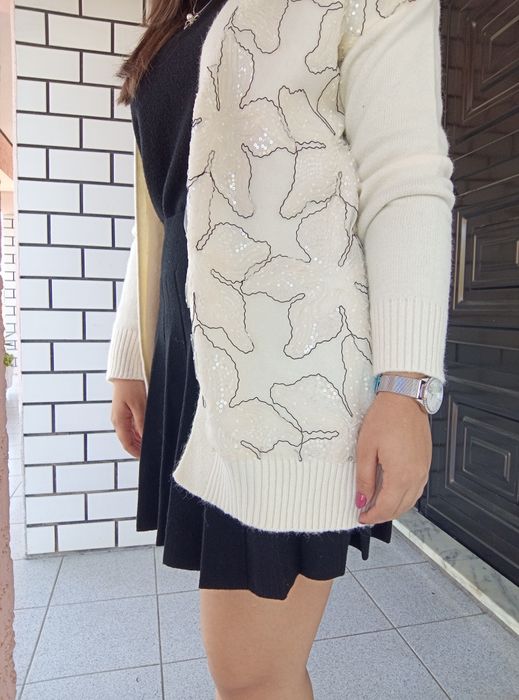 Casaco malha comprido