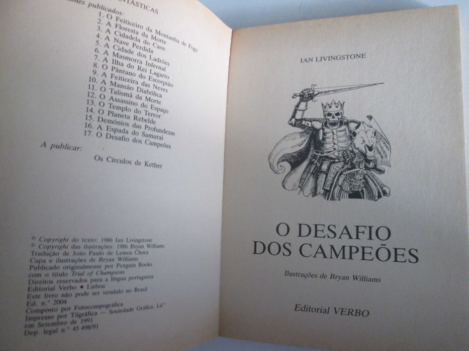 O desafio dos Campeões- Ian Livingstone