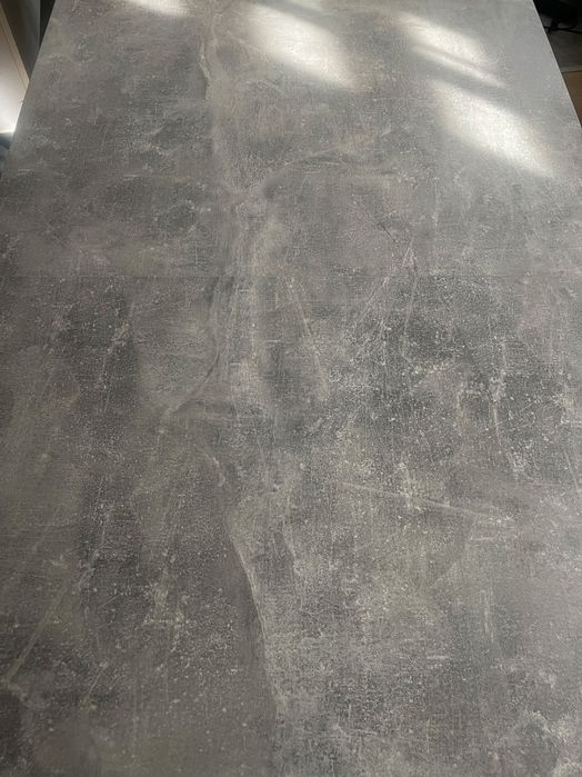 Stół rozkladany szary beton 120/80 Loft Industrial