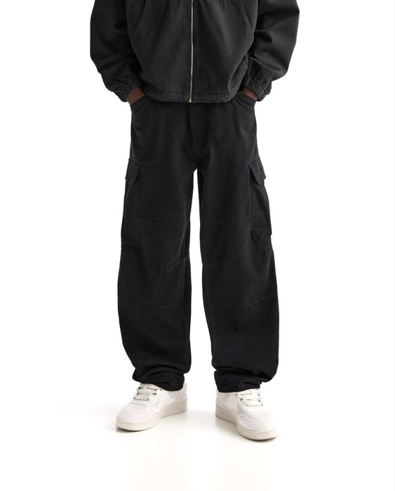 Широкі Штани Pull&Bear Baggy Fit Оригінал Широкие Нові Брюки Черные