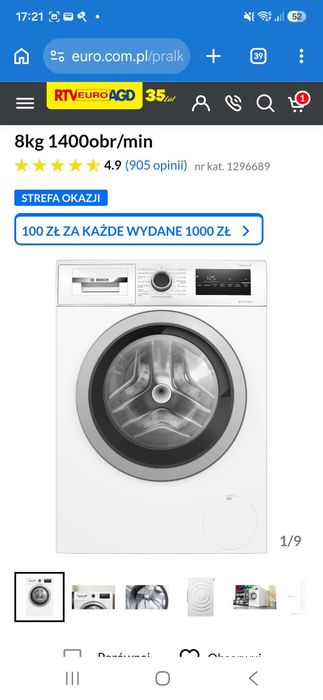 Pralko Bosch nowa zapakowana