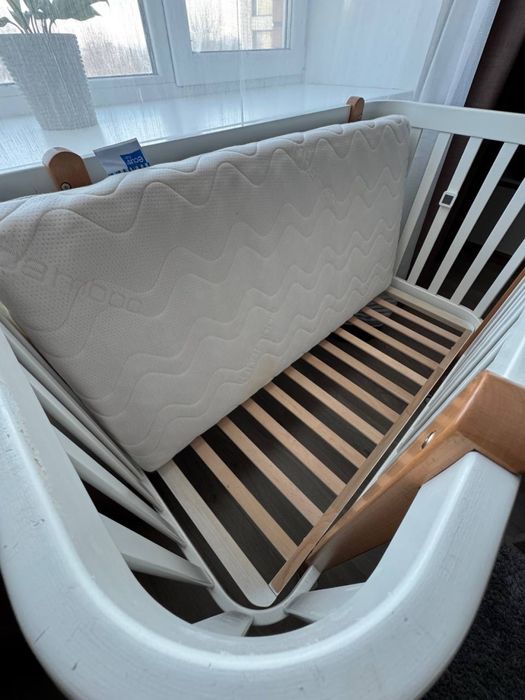 Ліжко дитяче Верес Монако біло-буковий комплект