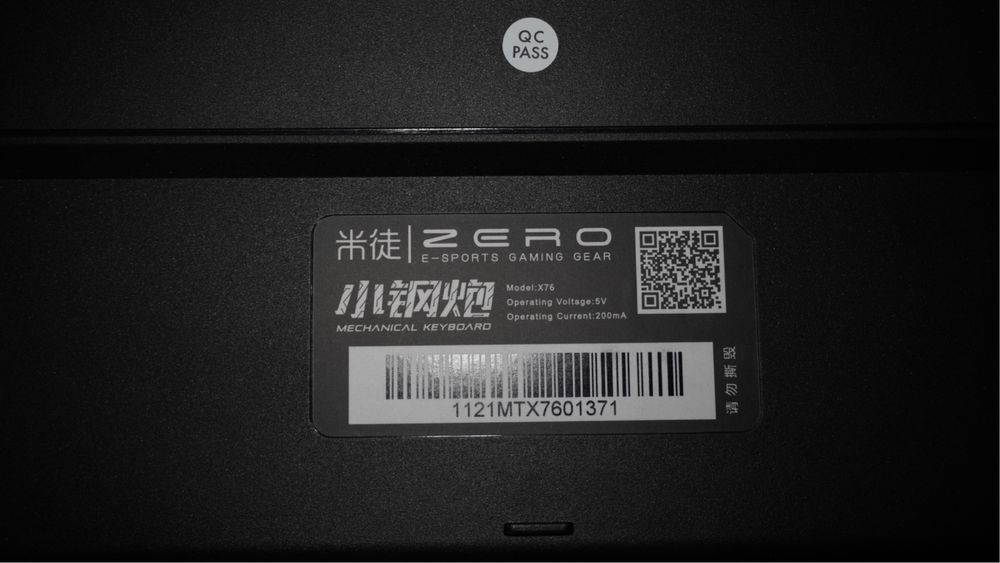 METOO ZERO X72 Gaming USB Black