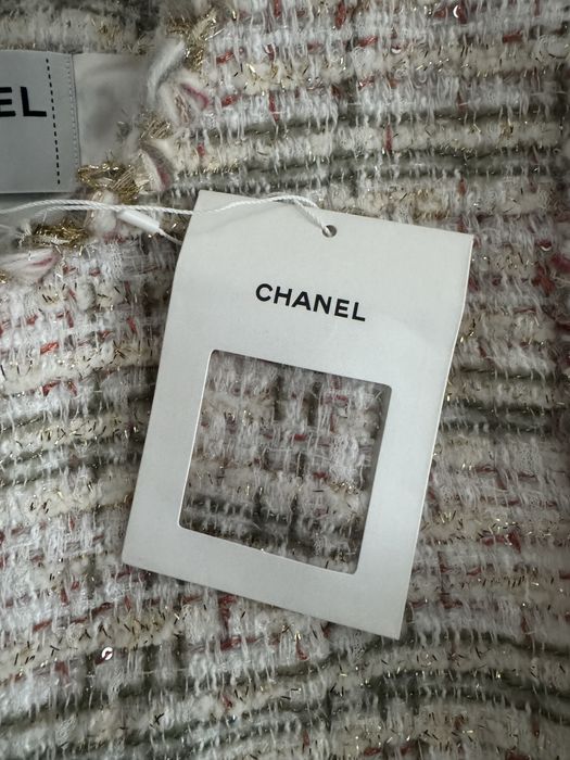 Kamizelka welna Chanel nowa logo swieta wigilia prezent
