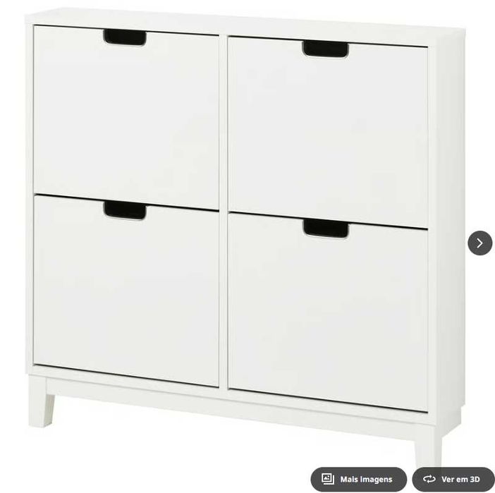Sapateira IKEA STÄLL 4 compartimentos branca