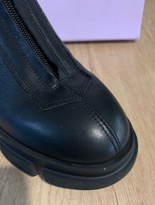 Okazja Copenhagen botki sztyblety skórzane damskie 39 NOWE