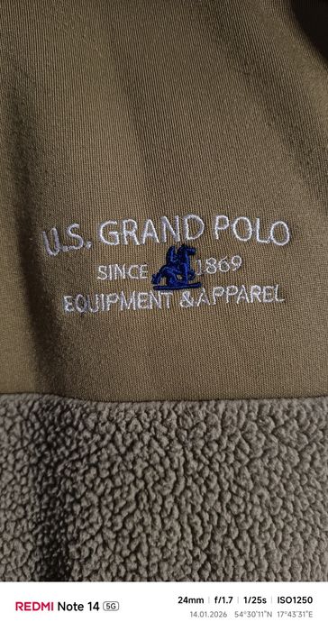 USA bluza jeździecka do stajni gruby polar baranek