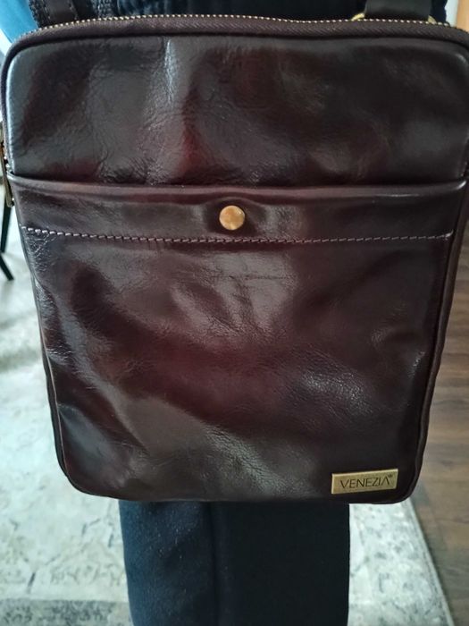 Listonoszka męska skórzana Venezia