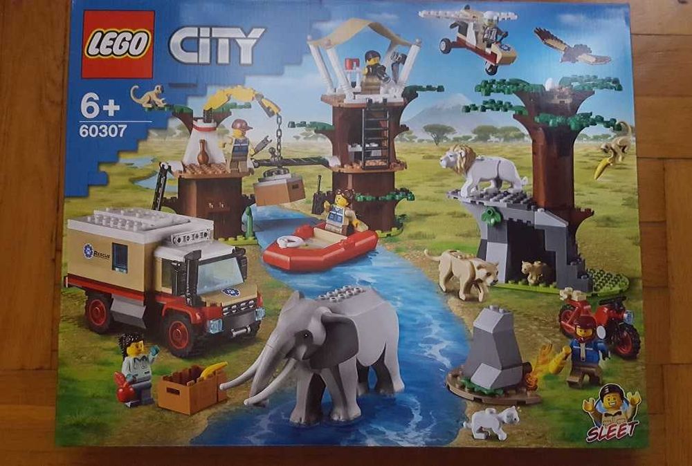 LEGO 60307 City - Obóz ratowników dzikich zwierząt NOWE