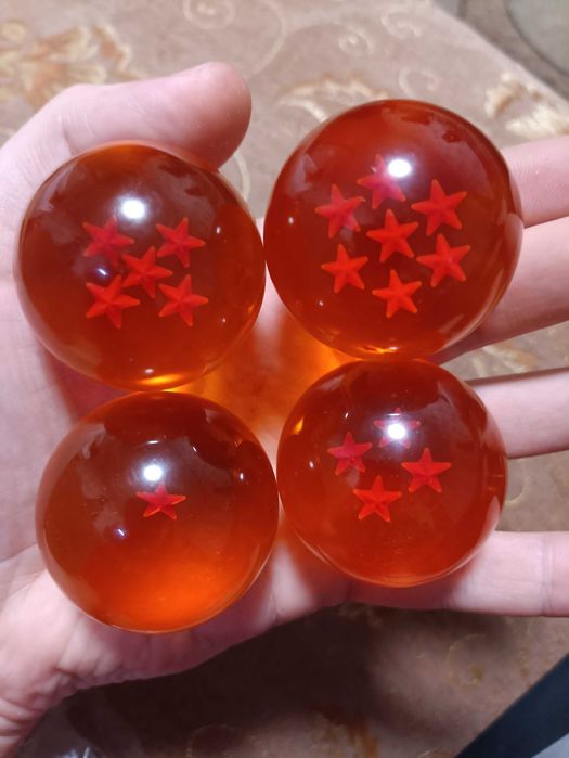 Акриловые прозрачные шары звездного дракона 4шт