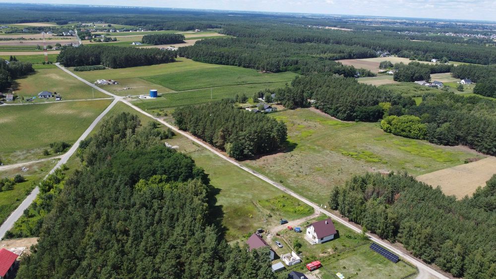 działka przy lesie, media, światłowód - Obrowo - Widok 5