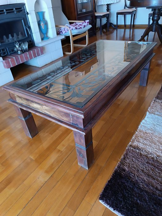 Mesa de centro estilo rústico