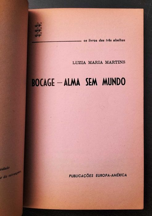 Luzia Maria Martins - Bocage - alma sem mundo