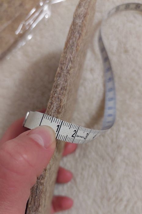 Устілка ЗИМА! стелька войлок+ збита вовна, войлочна обрізна ПАРА