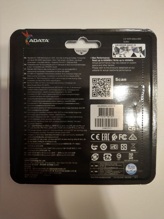 Nowy dysk SSD - ADATA Ultimate SU650 [240GB]