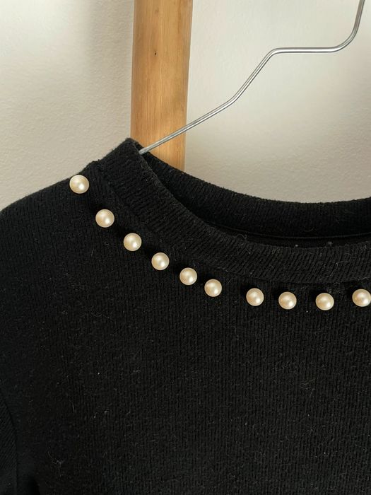Camisola/T-shirt com pérolas