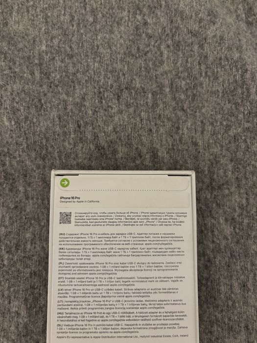 Apple Iphone 16 Pro Black Czarny 128 GB Nowy