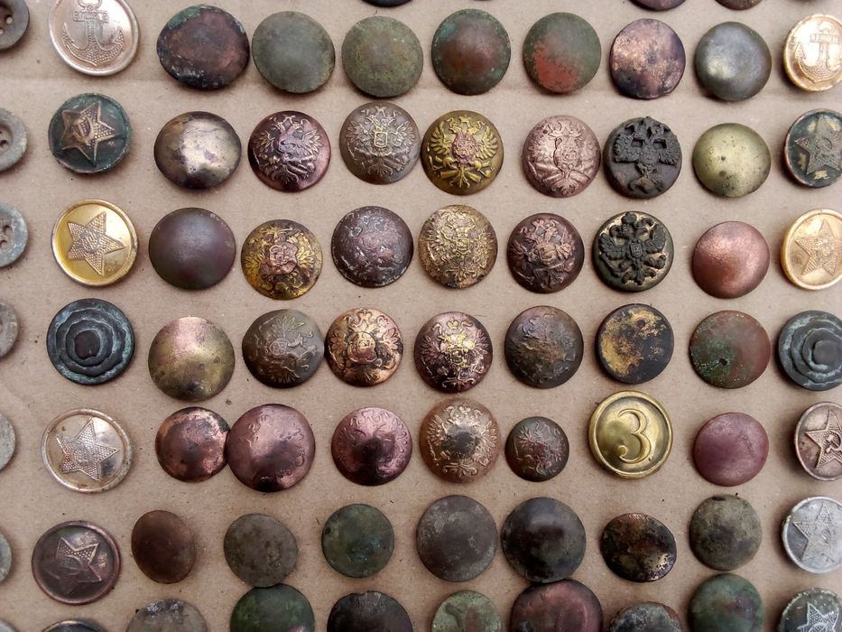 Гудзики РІА, Гудзики СССР, Гудзики Вермахт 170 штук