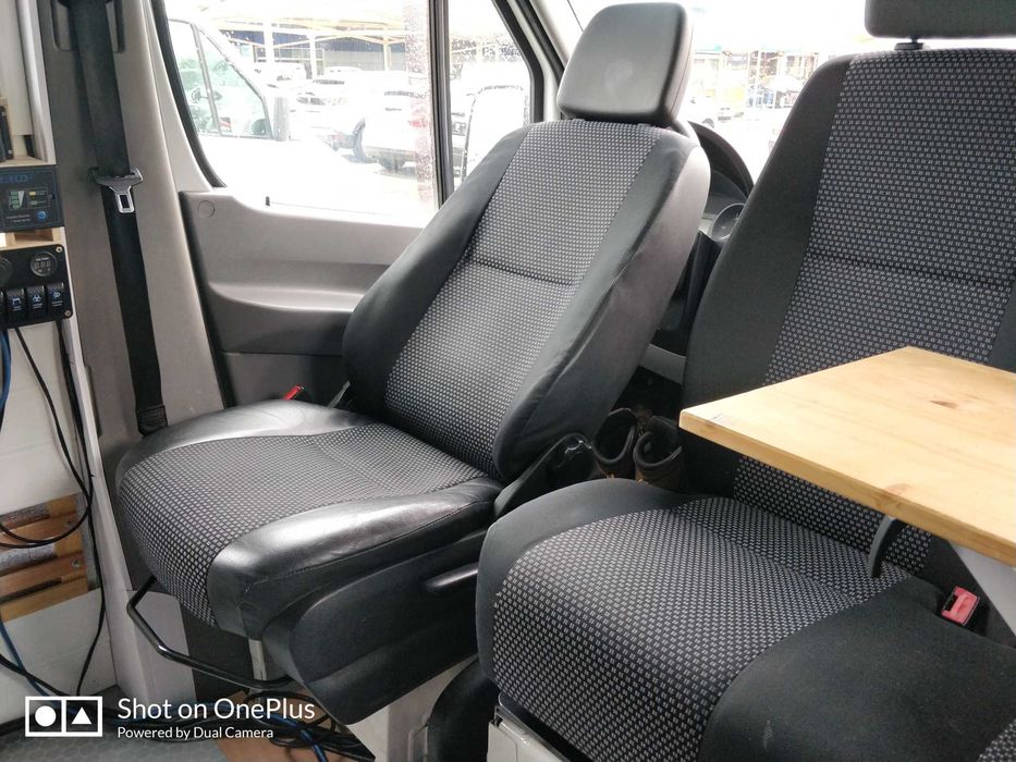 Bases Giratórias p/ bancos Sprinter & VW Crafter 2006-17 & 18-2024