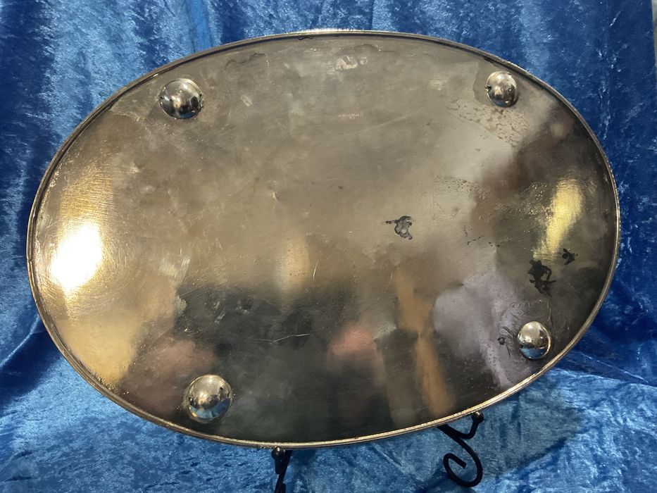 Bandeja comprida com 41 cm 27,5 cm  casquinha inglesa