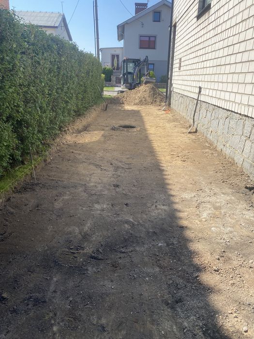 Usługi minikoparka,koparka,ładowarką teleskopowa,kostka brukowa
